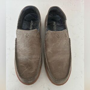 Men’s Olukai Leather Slip Ons
